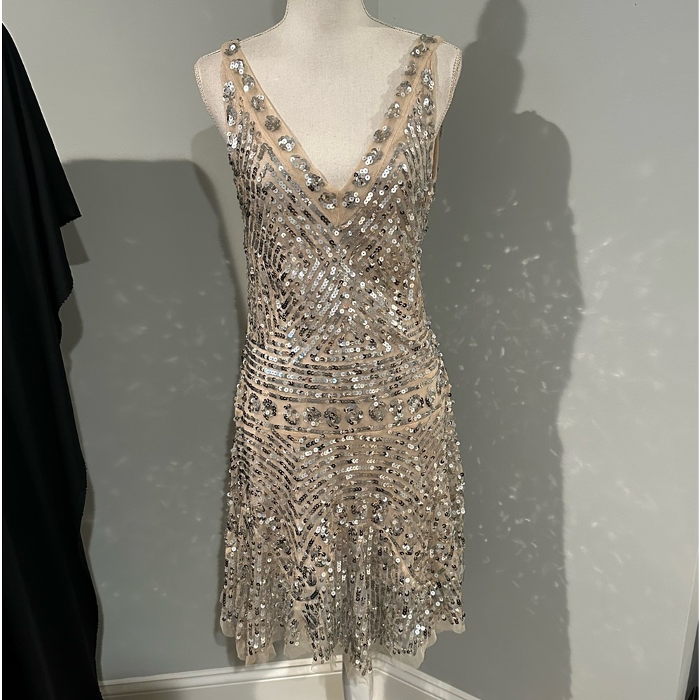 NWT Free People Sequined Flapper Style Dress in M